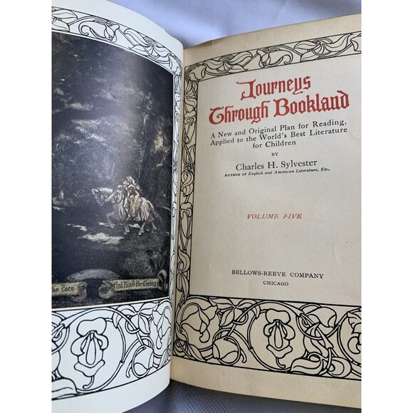 LOT Antique Vintage 1909 Journeys Through Bookland Sylvester Volumes 4,5, & 9 - Picture 8 of 9